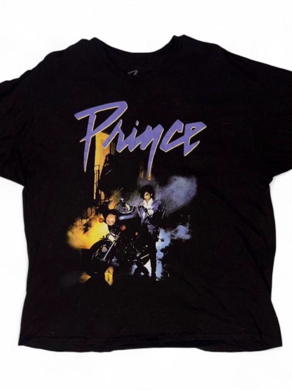 Oversized Prince Graphic Tee Band Tee 100% Cotton